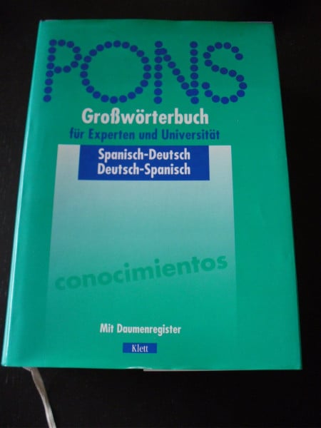 PONS Grosswörterbuch: PONS Großwörterbuch für Experten und Universität, Spanisch, mit Daumenregister