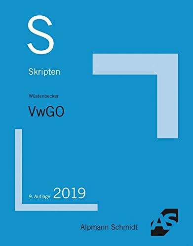 Skript VwGO: Grundzüge des Verwaltungsprozessrechts