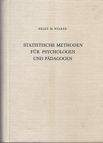 Statistische Methoden für Psychologen, Soziologen und Pädagogen. Eine Einführung