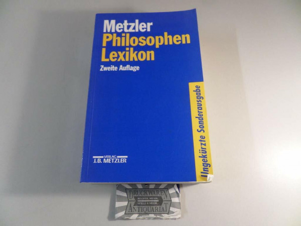Metzler Philosophen Lexikon