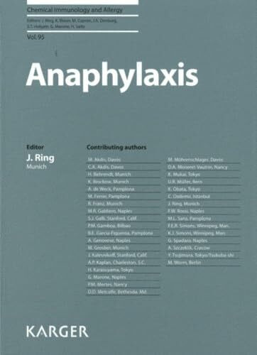 Anaphylaxis (Chemical Immunology and Allergy, Band 95)