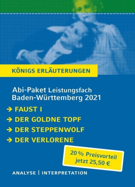 Abitur-Paket Baden-Württemberg 2021 Leistungsfach - Königs Erläuterungen