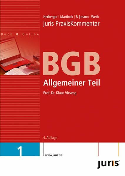 juris Praxiskommentar BGB Gesamtausgabe / Allgemeiner Teil