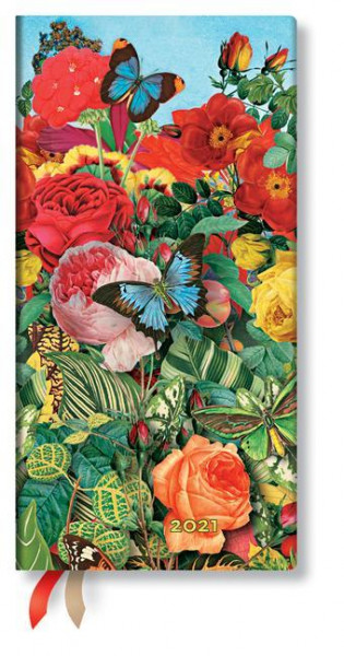 Paperblanks 2021 Butterfly Garden Slim 12-Month