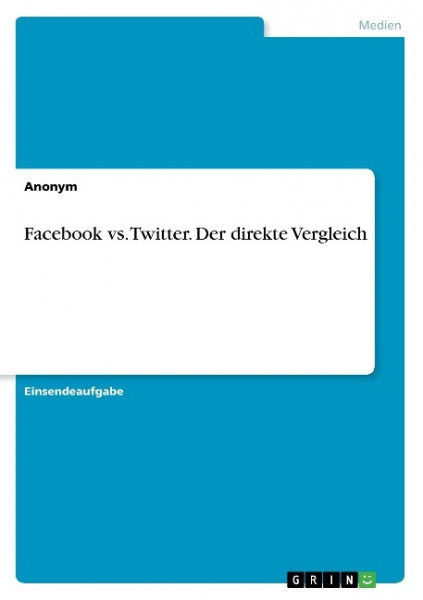 Facebook vs. Twitter. Der direkte Vergleich