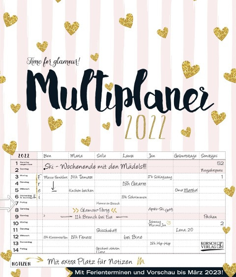 Multiplaner - Time for glamour 2022