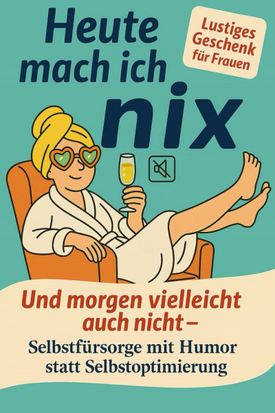 Heute mach ich nix - Und morgen vielleicht auch nicht - Selbstfürsorge mit Humor statt Selbstoptimierung: Lustiges Geschenk für Frauen