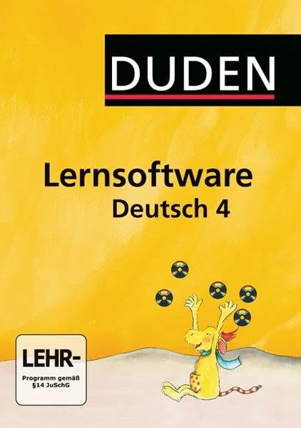 Duden Lernsoftware - Deutsch / 4. Schuljahr - CD-ROM: Lernsoftware. Einzellizenz. Für Windows 98/Me/2000/XP/Vista