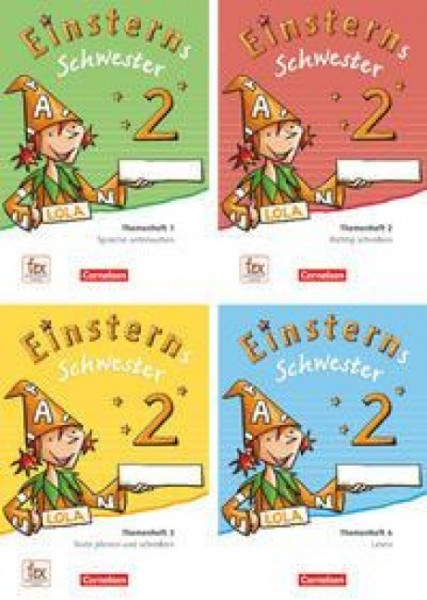 Einsterns Schwester - Sprache und Lesen 2. Schuljahr. Themenheft 1-4 und Projektheft mit Schuber. Verbrauchsmaterial