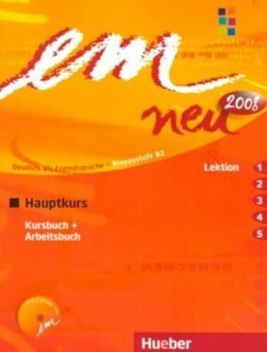 em neu 2008 Hauptkurs: Deutsch als Fremdsprache / Kursbuch + Arbeitsbuch, Lektion 1–5 mit Arbeitsbuch-Audio-CD