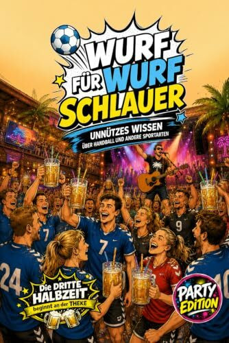 Wurf für Wurf schlauer - Unnützes Wissen über Handball und andere Sportarten - Party Edition: Das perfekte Handball Geschenk für Handballer, ... Vereine und Mannschaften - Malle Party