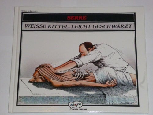 Weisse Kittel, leicht geschwärzt