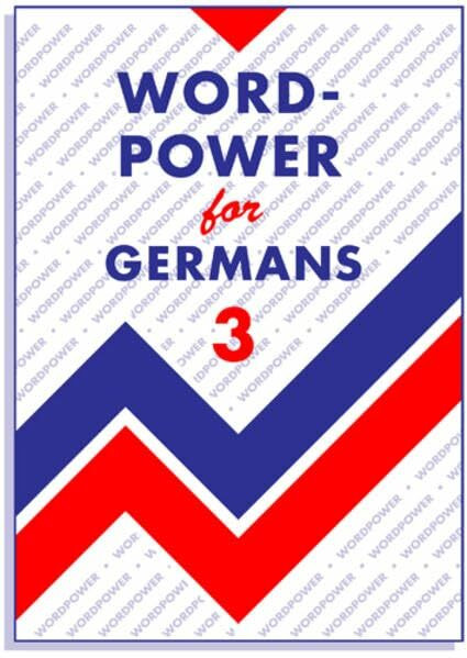 Wordpower for Germans 3