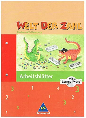 Welt der Zahl / Welt der Zahl - Ausgabe 2004 Baden-Württemberg: Ausgabe 2004 Baden-Württemberg / Arbeitsheft 3 mit CD-ROM