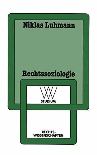 WV Studium, Bd.1/2, Rechtssoziologie (wv studium, 1)