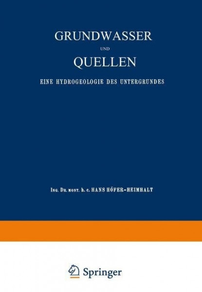 Grundwasser und Quellen