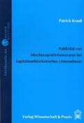 Publizität von Abschlussprüferhonoraren in den Abschlüssen kapitalmarktorientierter Unternehmen