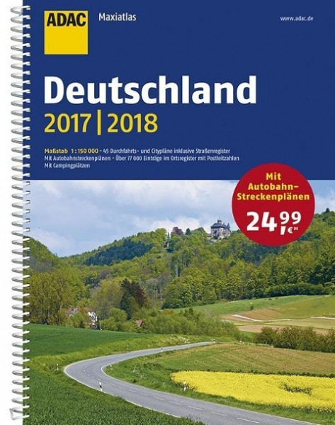 ADAC Maxiatlas Deutschland 2017/2018 1:150 000