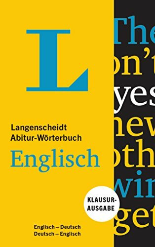 Langenscheidt Abitur-Wörterbuch Englisch: Englisch-Deutsch/Englisch-Deutsch