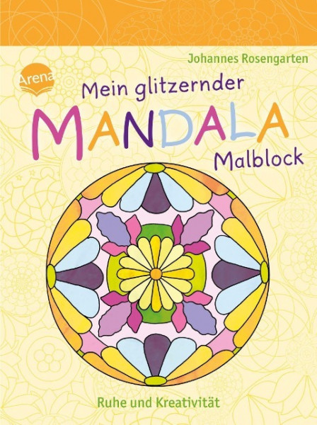 Mein glitzernder Mandala-Malblock. Ruhe und Kreativität