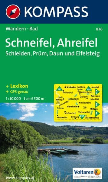 Schneifel - Ahreifel 1 : 50 000: Schleiden - Prüm - Daun. Wander- und Bikekarte. GPS-genau