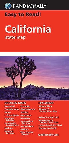 California: State Folded Maps (Rand McNally Easy to Read!)