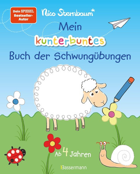 Mein kunterbuntes Buch der Schwungübungen. Spielerische Schreibvorbereitung für Kindergarten, Vorschule und Grundschule. Fördert Feinmotorik und Konzentration. Ab 4 Jahren