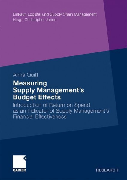 Measuring Supply Management?s Budget Effects