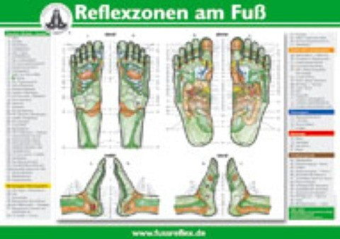 Die Reflexzonen der Füße (A5)