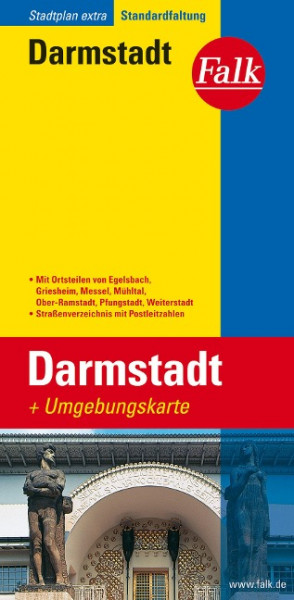 Falk Stadtplan Extra Darmstadt 1:17 500