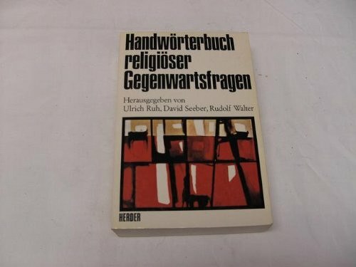 Handwörterbuch religiöser Gegenwartsfragen (5884 241)