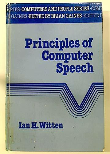 Principles of Computer Speech