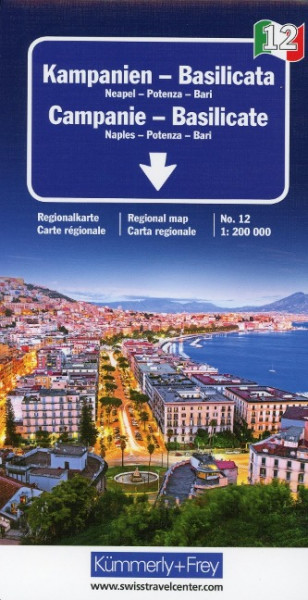 KuF Italien Regionalkarte 12. Campanien / Basilicata 1 : 200 000
