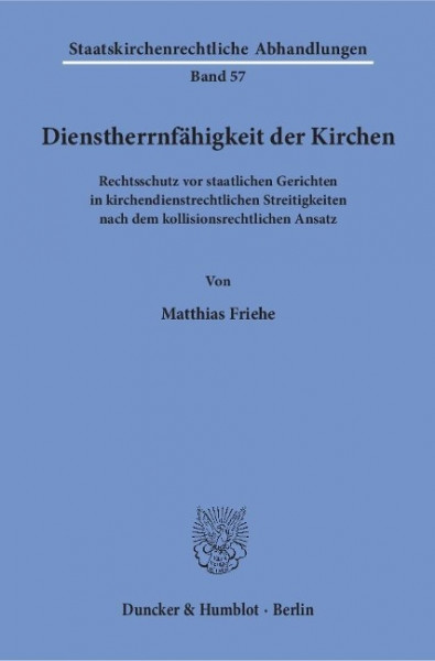 Dienstherrnfähigkeit der Kirchen