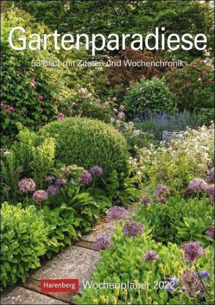 Gartenparadiese 2022 Wochenplaner