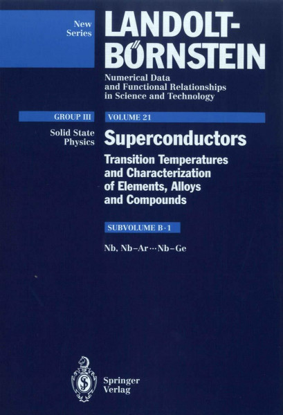 Nb, Nb-Ar ... Nb-Ge (Condensed Matter)