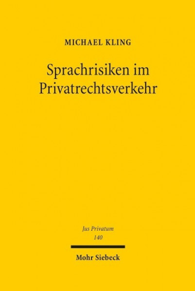 Sprachrisiken im Privatrechtsverkehr