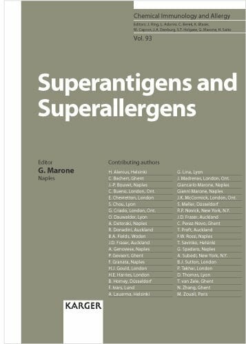 Chemical Immunology and Allergy. (Formerly: Progress in Allergy /Fortschritte der Allergielehre) / Superantigens and Superallergens