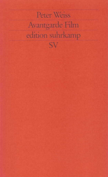 Avantgarde Film (edition suhrkamp)