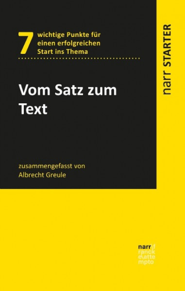 Vom Satz zum Text