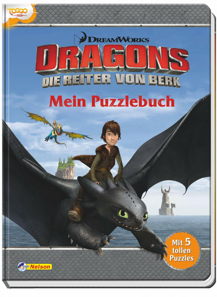 DreamWorks Dragons: Dreamworks Dragons: Mein Puzzlebuch: Mit 5 tollen Puzzles