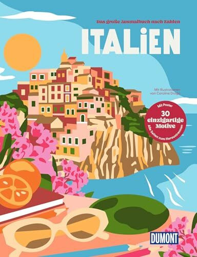 Italien - Das große Ausmalbuch nach Zahlen (DUMONT Geschenkbuch)