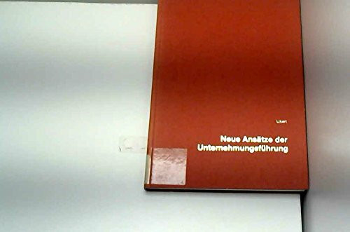 Neue Ansätze der Unternehmungsführung.