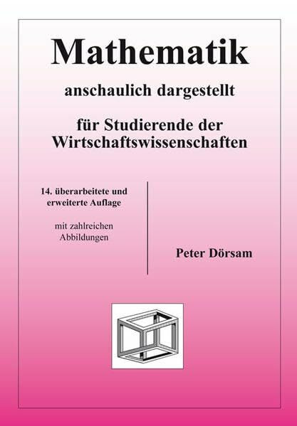 Pd-Verlag GmbH & Co. Kg Mathematik - Anschaulich Dargestellt - Für Studierende Der Wirtschaftswissenschaften