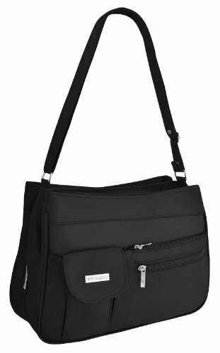 Lindsay Gifts , Damen Schultertasche Schwarz Schwarz