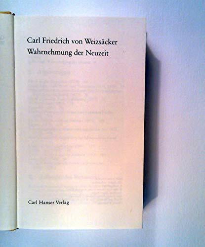 Wahrnehmung der Neuzeit