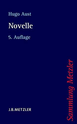 Novelle (Sammlung Metzler)