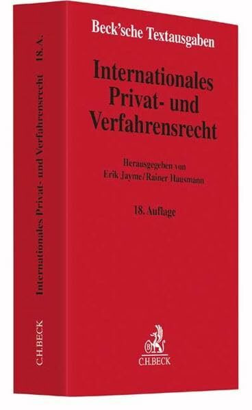 C.H.Beck Internationales Privat- Und Verfahrensrecht, Rechtsstand, 10. Juli 2016 (Beck'sche Textausgaben)