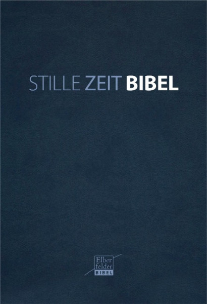 Stille-Zeit-Bibel - Kunstleder blau
