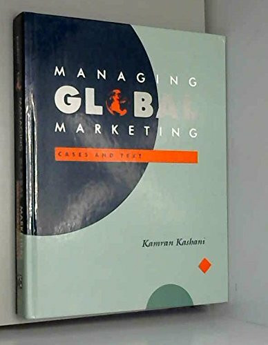 Managing Global Marketing: Cases and Text